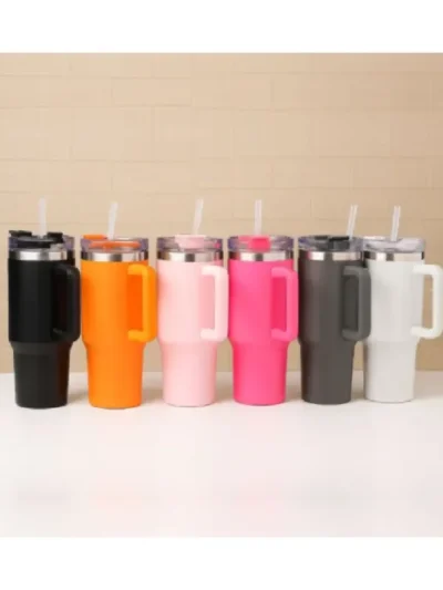 40 oz Stainless Steel Insulated Tumbler 1200Ml with Lid & Straw
