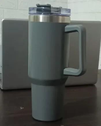 40 oz Stainless Steel Insulated Tumbler 1200Ml with Lid & Straw grey