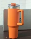 40 oz Stainless Steel Insulated Tumbler 1200Ml with Lid & Straw orange