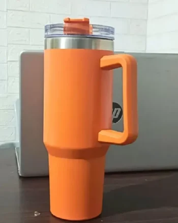 40 oz Stainless Steel Insulated Tumbler 1200Ml with Lid & Straw orange