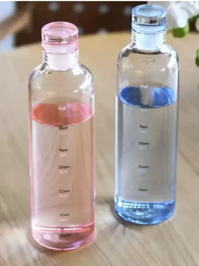 Glass Bottle With Time Marker