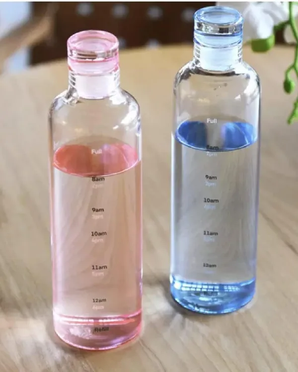 Glass Bottle With Time Marker